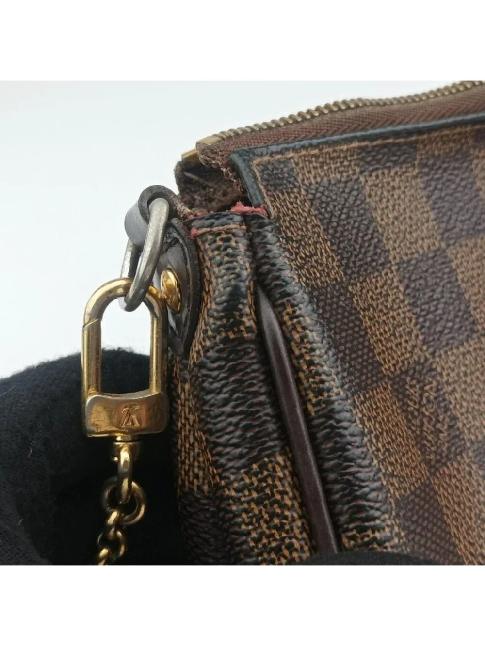 Louis Vuitton Ebene Damier Canvas Handbag